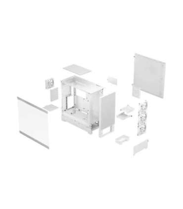 Fractal Design Pop XL Air RGB Side window White TG Clear Tint E-ATX up to 280 mm, ATX , mATX, Mini ITX Power