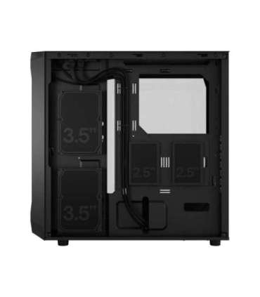 Fractal Design Focus 2 Side window Black TG Clear Tint Midi Tower Power supply included No ATX