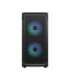 Fractal Design Focus 2 Side window RGB Black TG Clear Tint Midi Tower Power supply included No ATX