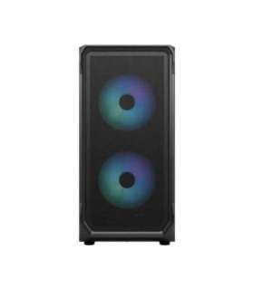 Fractal Design Focus 2 Side window RGB Black TG Clear Tint Midi Tower Power supply included No ATX