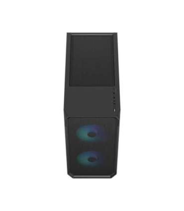 Fractal Design Focus 2 Side window RGB Black TG Clear Tint Midi Tower Power supply included No ATX