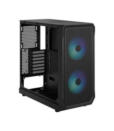 Fractal Design Focus 2 Side window RGB Black TG Clear Tint Midi Tower Power supply included No ATX