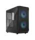 Fractal Design Focus 2 Side window RGB Black TG Clear Tint Midi Tower Power supply included No ATX