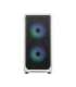 Fractal Design Focus 2 Side window RGB White TG Clear Tint Midi Tower Power supply included No ATX