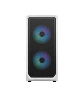 Fractal Design Focus 2 Side window RGB White TG Clear Tint Midi Tower Power supply included No ATX