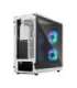 Fractal Design Focus 2 Side window RGB White TG Clear Tint Midi Tower Power supply included No ATX