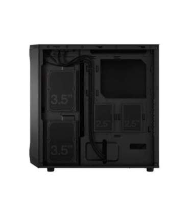 Fractal Design Focus 2 Side window Black Solid Midi Tower Power supply included No ATX