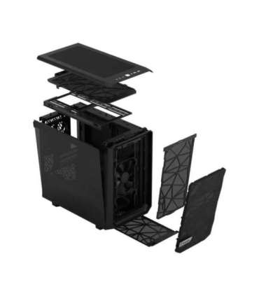 Fractal Design Meshify 2 Nano Side window Black TG dark tint ITX Power supply included No ATX