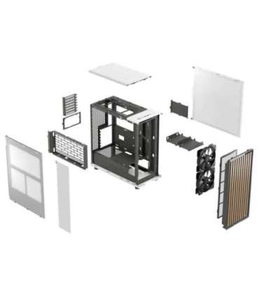 Fractal Design North Chalk White Power supply included No ATX