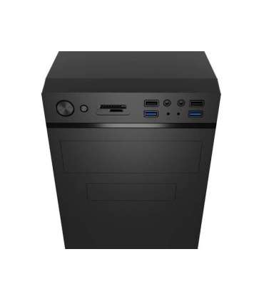 Natec PC case Cabassu G2 Black Midi Tower Power supply included No ATX