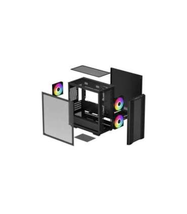 Deepcool Micro-ATX CASE CC360 Black Mini-ITX / Micro-ATX Power supply included No ATX PS2 （maximum length: