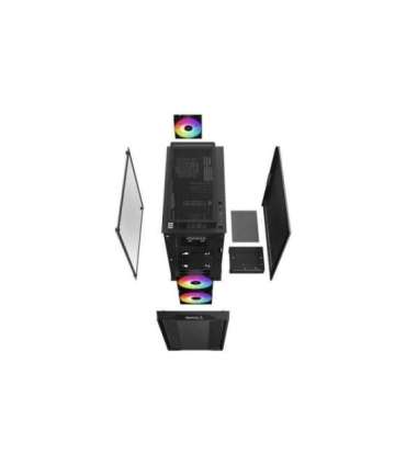 Deepcool Micro-ATX CASE CC360 Black Mini-ITX / Micro-ATX Power supply included No ATX PS2 （maximum length: