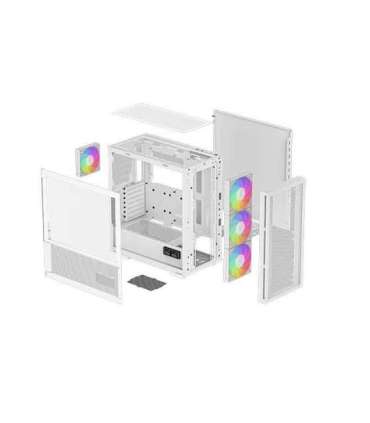 Deepcool MID TOWER CASE CH560 Digital Side window White Mid-Tower Power supply included No ATX PS2