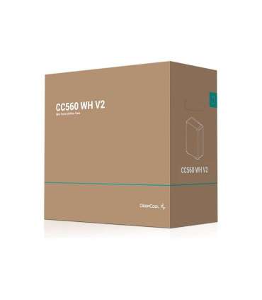 Deepcool CC560 V2 White Mid Tower Power supply included No ATX