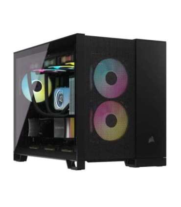 Corsair Dual Chamber PC Case 2500D AIRFLOW Black Mid Tower Power supply included No Micro-ATX