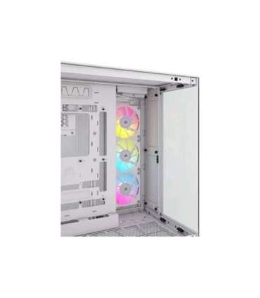 Corsair Dual Chamber PC Case iCUE LINK 6500X RGB White Mid Tower Power supply included No ATX