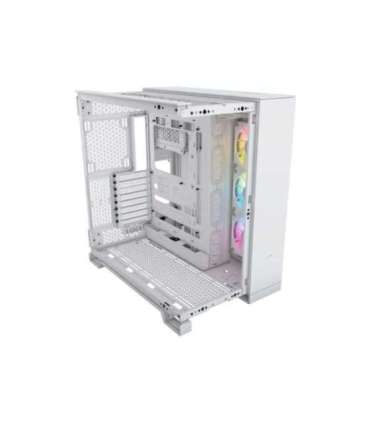 Corsair Dual Chamber PC Case iCUE LINK 6500X RGB White Mid Tower Power supply included No ATX