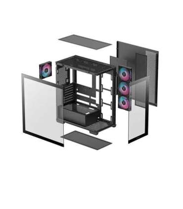 Deepcool CG580 4F Black Mid Tower Power supply included No ATX PS2