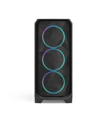 Fractal Design Meshify 3 Black RGB TG Light Tint Mid-Tower Power supply included No ATX