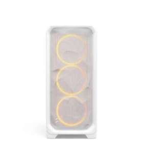 Fractal Design Meshify 3 White RGB TG Clear Tint Mid-Tower Power supply included No ATX