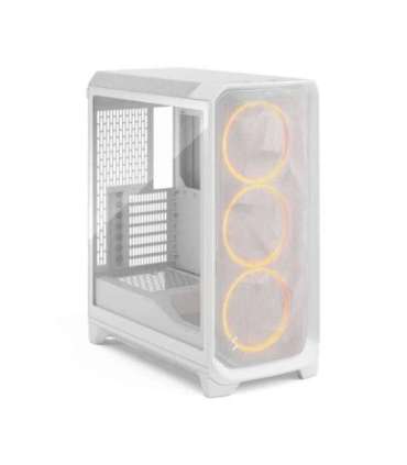Fractal Design Meshify 3 White RGB TG Clear Tint Mid-Tower Power supply included No ATX