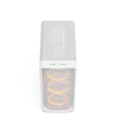 Fractal Design Meshify 3 White RGB TG Clear Tint Mid-Tower Power supply included No ATX