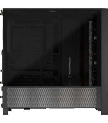 Corsair PC Case Frame 4000D RS ARGB Modular Black Mid-Tower Power supply included No