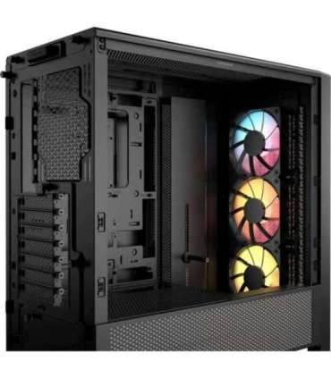 Corsair PC Case Frame 4000D RS ARGB Modular Black Mid-Tower Power supply included No
