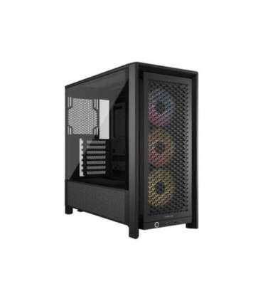 Corsair PC Case Frame 4000D RS ARGB Modular Black Mid-Tower Power supply included No