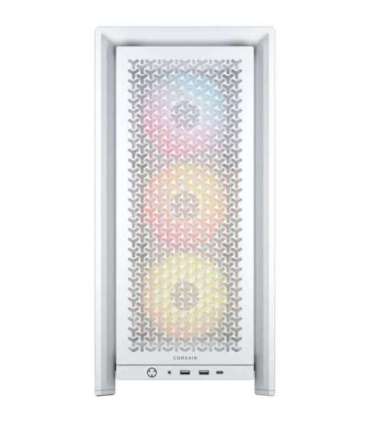 Corsair PC Case Frame 4000D RS ARGB Modular White Mid-Tower Power supply included No