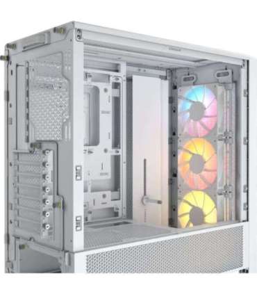 Corsair PC Case Frame 4000D RS ARGB Modular White Mid-Tower Power supply included No