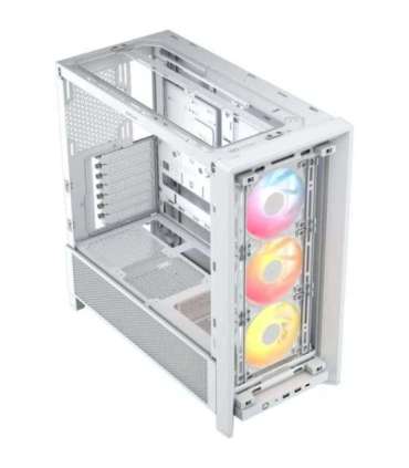 Corsair PC Case Frame 4000D RS ARGB Modular White Mid-Tower Power supply included No