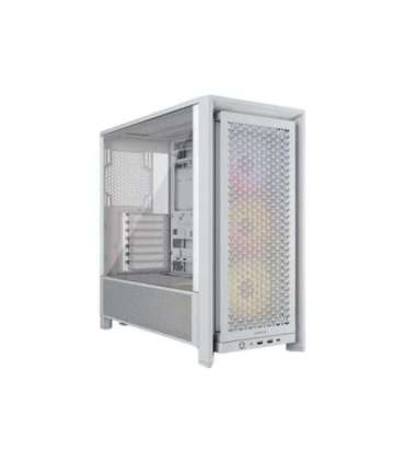 Corsair PC Case Frame 4000D RS ARGB Modular White Mid-Tower Power supply included No