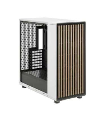 Fractal Design Computer Case North XL Chalk White TG Clear ATX Power supply included No