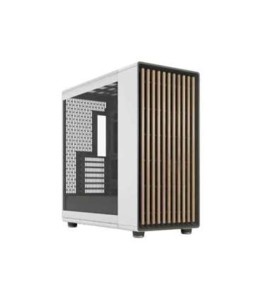 Fractal Design Computer Case North XL Chalk White TG Clear ATX Power supply included No