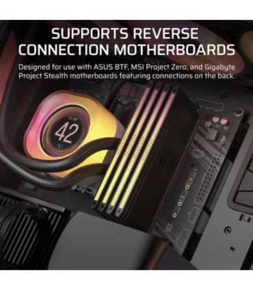 Corsair PC Case iCUE LINK 5000T LX RGB Black Mid-Tower Power supply included No