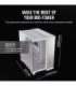 Corsair PC Case 6500X Dual Chamber White/Satin Gray Aluminum Mid-Tower Power supply included No