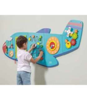 VIGA puidust sensoorne manipuleerimislaud, lennuk, FSC-sertifikaat, Montessori