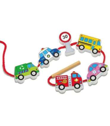 VIGA puidust klotsid, puidust nöörimismäng (paelumine), autod