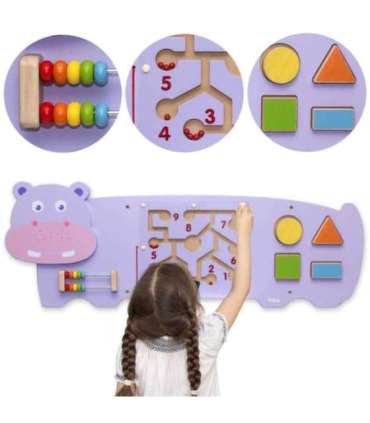 VIGA sensoorne manipuleerimislaud — jõehobu, FSC-sertifikaat, Montessori