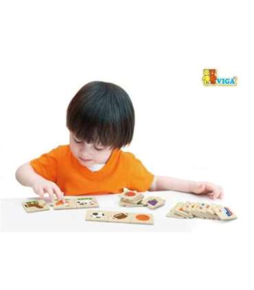 Viga Toys puidust loogikapusle, 24 osa