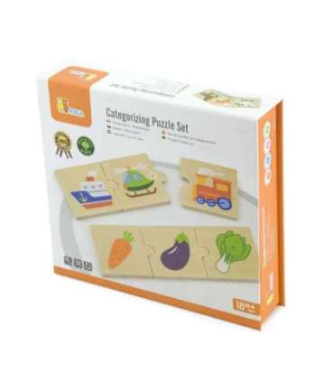 Viga Toys puidust loogikapusle, 24 osa