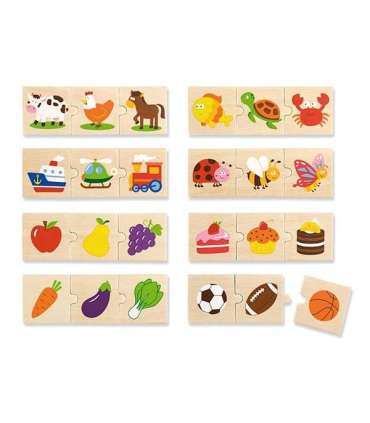 Viga Toys puidust loogikapusle, 24 osa