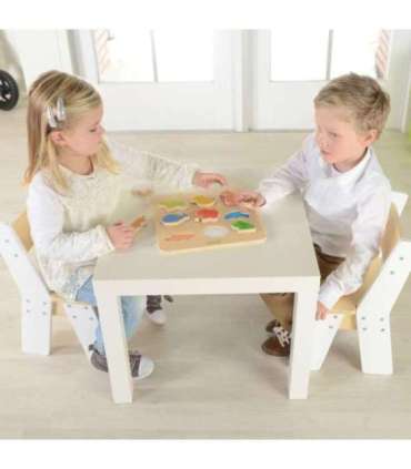 MASTERKIDZ puidust kujude sorteerija värvilised loomad Montessori