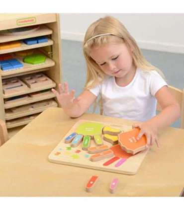 MASTERKIDZ hariv puidust tahvel sõrmede abil loendamiseks