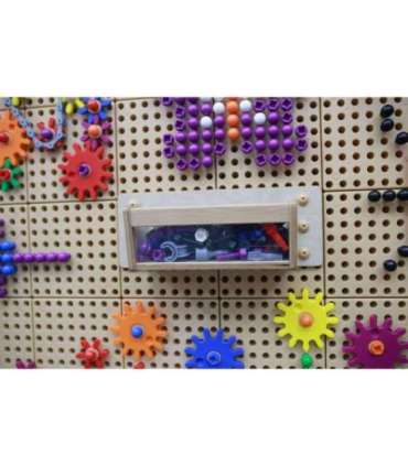 MASTERKIDZ контейнер для аксессуаров с прозрачной стенкой - STEM научно-образовательная доска