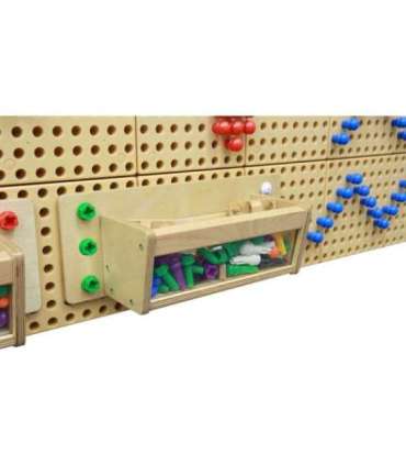 MASTERKIDZ контейнер для аксессуаров с прозрачной стенкой - STEM научно-образовательная доска