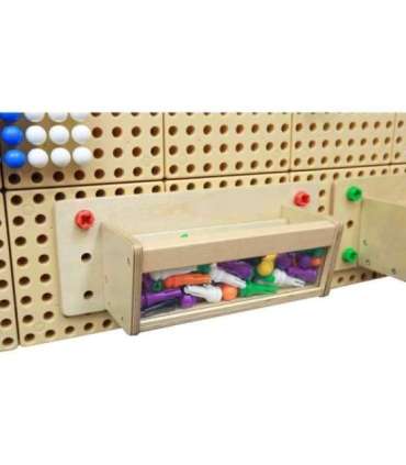 MASTERKIDZ контейнер для аксессуаров с прозрачной стенкой - STEM научно-образовательная доска