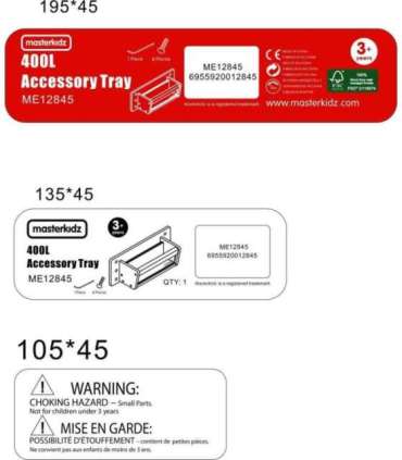 MASTERKIDZ контейнер для аксессуаров с прозрачной стенкой - STEM научно-образовательная доска