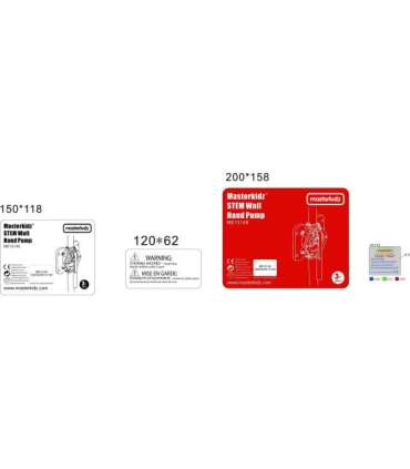 MASTERKIDZ veepump hüdraulikakomplekti jaoks - STEM WALL teadus- ja loovtahvel
